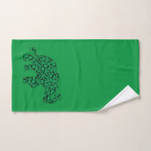 Elephant Shamrocks for St Patricks Day Bad Handdoek (Handdoek)