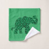 Elephant Shamrocks for St Patty's Day Bad Handdoek (Wasdoekje)