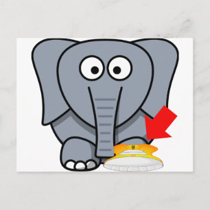 Elephant Shoe ik hou van je Briefkaart