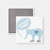 Elephant Shoes Magneet (Voorkant / Achterkant)