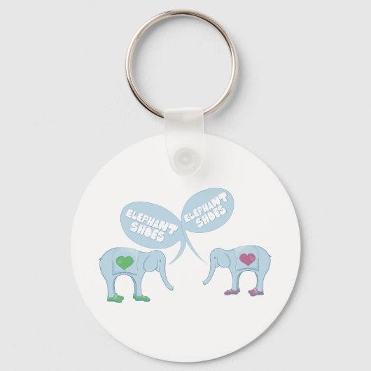 Elephant Shoes Sleutelhanger (Voorkant)