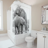 Elephant Shower Curtain Douchegordijn (In situ)