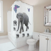 Elephant Shower Curtain Douchegordijn (In situ)