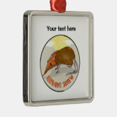 Elephant Shrew Metalen Ornament (Rechts)