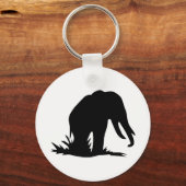 Elephant Silhouette Sleutelhanger (Voorkant)