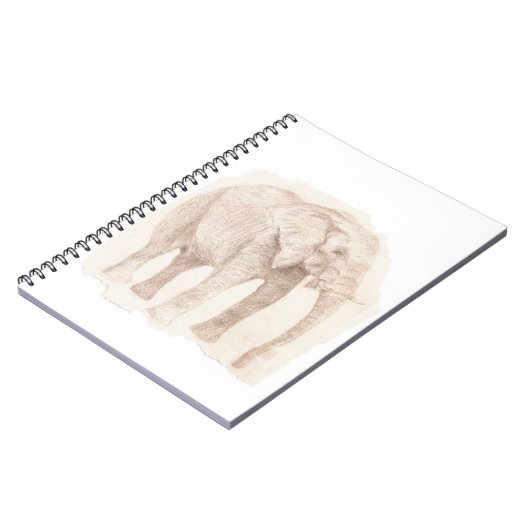Elephant Sketch Art Notitieboek (Linkerzijde)