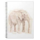 Elephant Sketch Art Notitieboek (Voorkant)