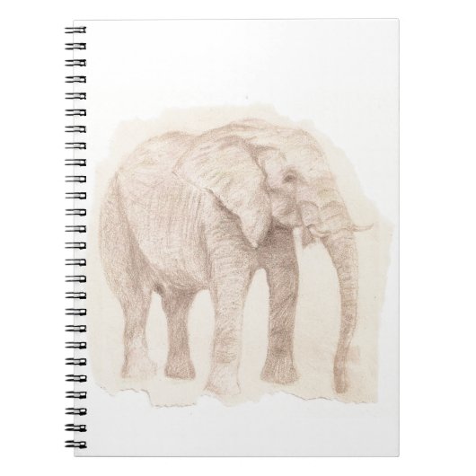 Elephant Sketch Art Notitieboek (Voorkant)