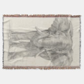 Elephant Sketch Deken (Voorkant)