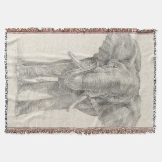 Elephant Sketch Deken (Voorkant)
