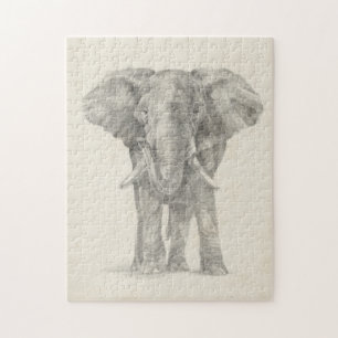 Elephant Sketch Legpuzzel