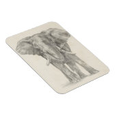 Elephant Sketch Magneet (Rechterzijde)