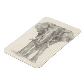 Elephant Sketch Magneet (Linkerzijde)