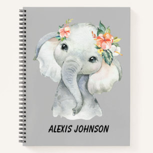Elephant Sketch personaliseren Notitieboek