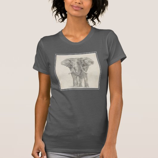 Elephant Sketch T-shirt (Voorkant)