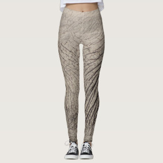 Elephant Skin Print Grijze Leggings & Yogabroek