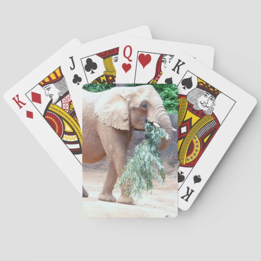 Elephant-spelkaarten Pokerkaarten (Achterkant)