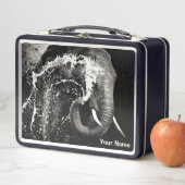Elephant Splash Lunch Box – Aangepast blik (In situ)