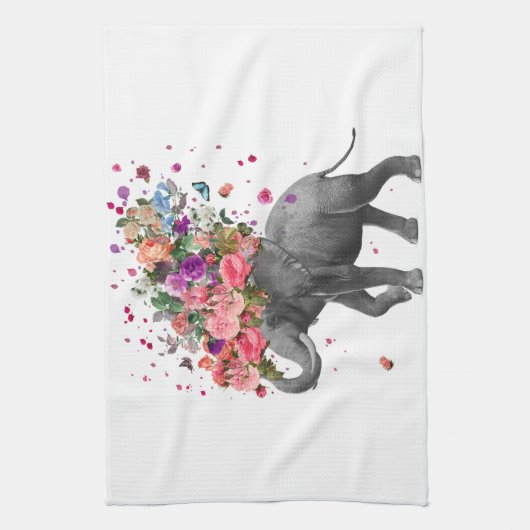 Elephant Splash Theedoek (Verticaal)