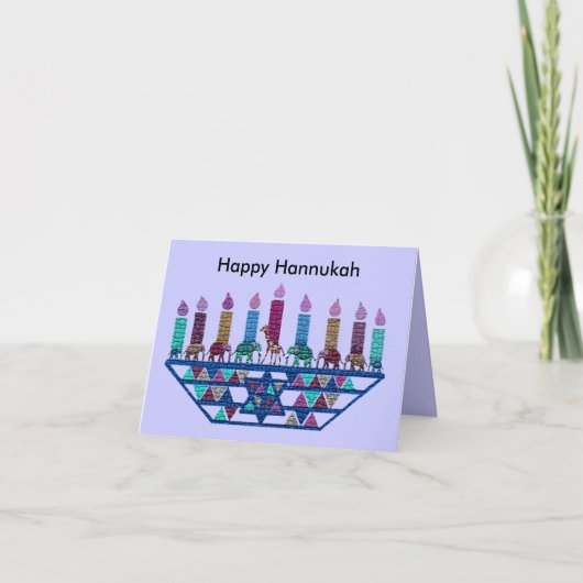 Elephant Star Menorah Kaarten (Voorkant)