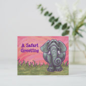 Elephant Stationery Briefkaart (Staand voorkant)