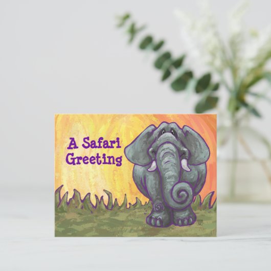 Elephant Stationery Briefkaart (Staand voorkant)