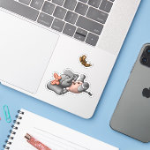 Elephant Sticker (Laptop met iPhone)