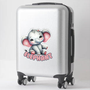 ÉLÉPHANT - STICKER DE NURSERIE