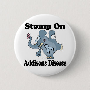 Elephant Stomp on Addisease Ronde Button 5,7 Cm
