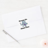 Elephant Stomp on Alzheimer Disease Vierkante Sticker (Envelop)