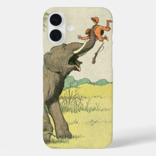 Elephant Story Book Drawing iPhone 16 Plus Hoesje