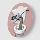 Elephant Stuck in Toilet Grote Klok (Hoek)