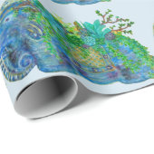 Elephant Succulent Cadeaupapier (Rol Hoek)