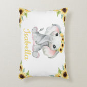 Elephant Sunflower Pillow Gift Accent Kussen (Voorkant(Verticaal))