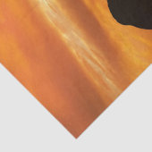 Elephant Sunset Silhouette Tissuepapier (Detail)