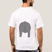 Éléphant sur l'avant et le dos du T-shirt (Dos)