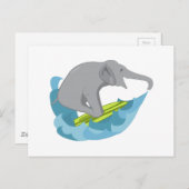 Elephant Surfer Briefkaart (Voorkant / Achterkant)