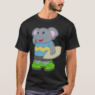 Elephant Surfer Surfboard T-shirt