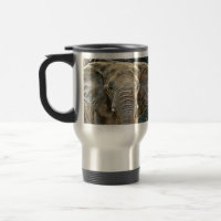 Éléphant - tasse de voyage d'éléphant africain