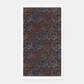 Elephant Tekening Servet (Voorkant)