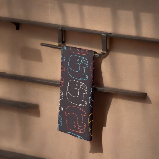 Elephant Tekening Theedoek