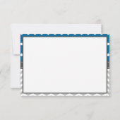 Elephant Thank You Card, BEWERKBARE KLEUR Bedankkaart (Achterkant)