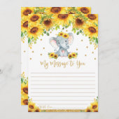 Elephant Time Capsule Message pour vous Cartes vid (Devant / Derrière)