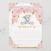 Elephant Time Capsule Message pour vous Cartes vid (Devant / Derrière)