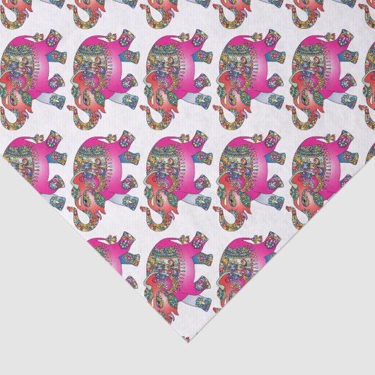 Elephant Tissuepapier (Detail)