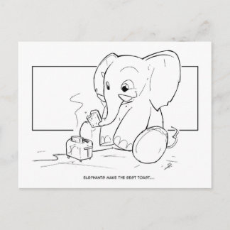 Elephant Toast Briefkaart