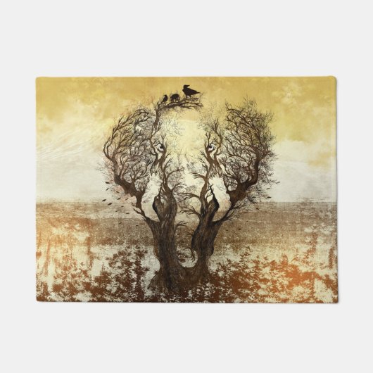 Elephant Tree Abstract Deurmat (Voorkant)