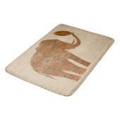 Elephant Tribal Kunstontwerp Badmat (Gekanteld)