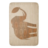 Elephant Tribal Kunstontwerp Badmat (Voorkant Verticaal)