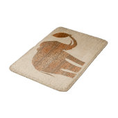 Elephant Tribal Kunstontwerp Badmat (Gekanteld)